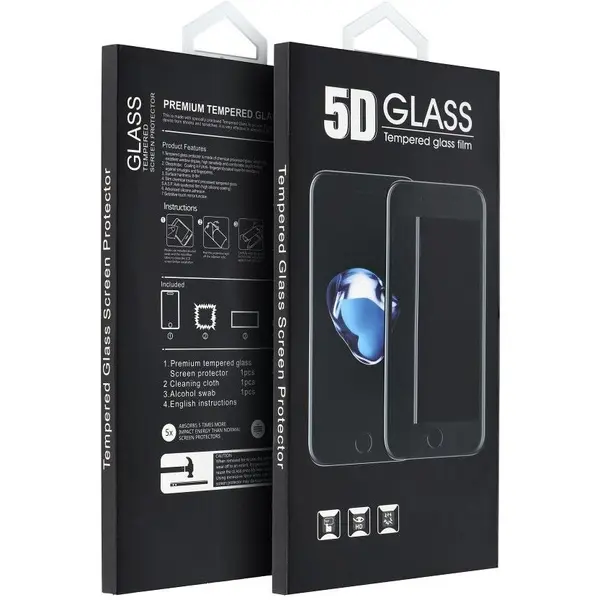 OEM Folie de protectie Ecran OEM pentru Samsung Galaxy S21 5G G991, Sticla Securizata, Full Glue, 5D, Neagra