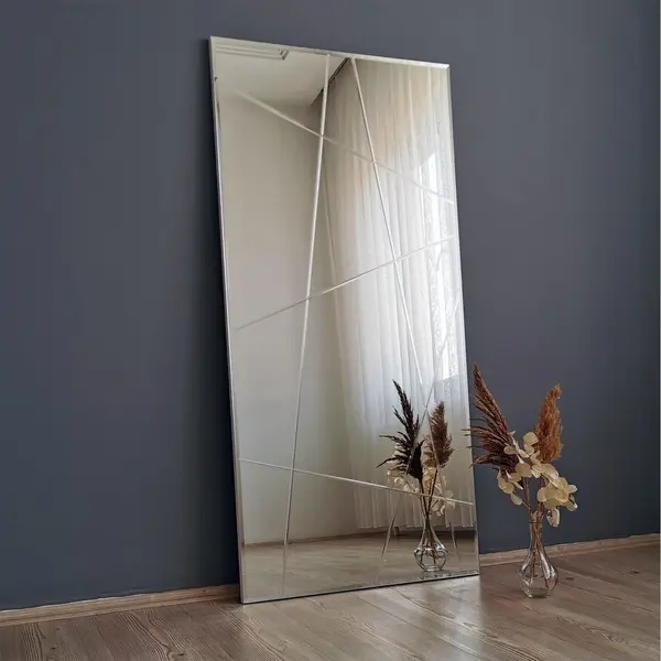 Oglindă A331D, Argint, Argintiu, 130x62 cm