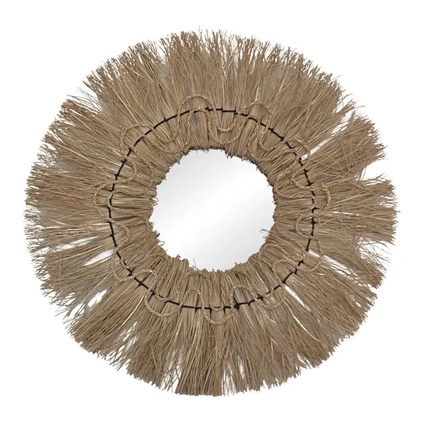 Oglinda Alper Boho, Natural, 60x60 cm