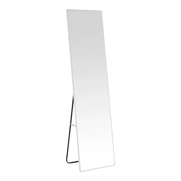 Oglinda aluminiu Moira, alba, 40x28x150 cm