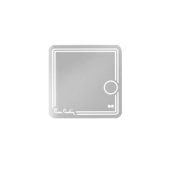 Oglinda baie cu LED dezaburire lupa si butoane touch Pio Pierre Cardin 80x80 cm