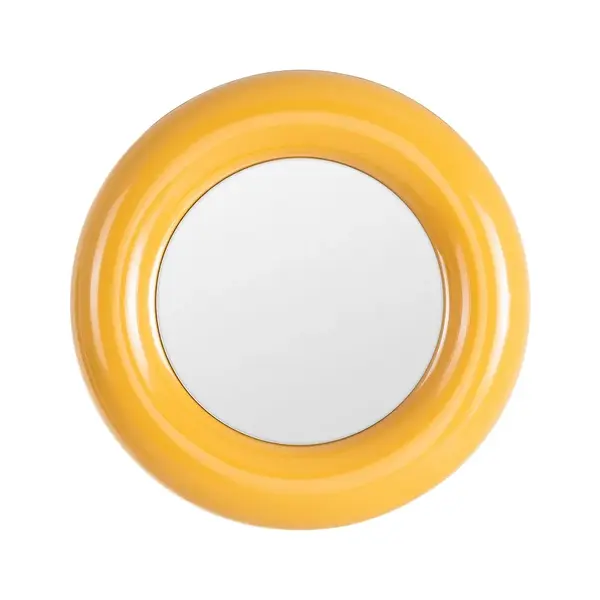 Oglinda de perete PRISMIO Ø64 CM - Mustard
