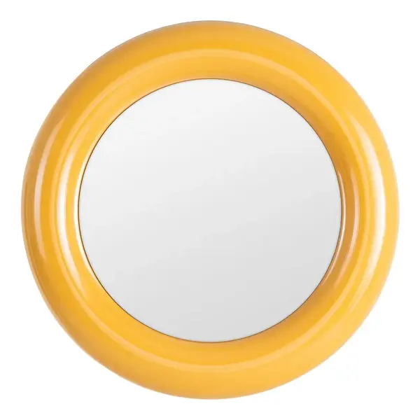 Oglinda de perete PRISMIO Ø79 CM - Mustard