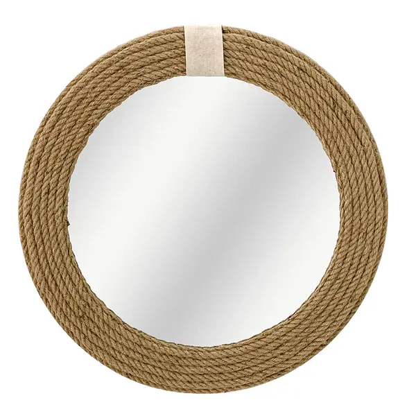 Oglinda de perete Rope, Natural, 60x60 cm