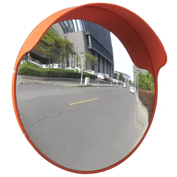 Oglinda de trafic convexa, portocaliu, 45 cm, plastic pc, de exterior