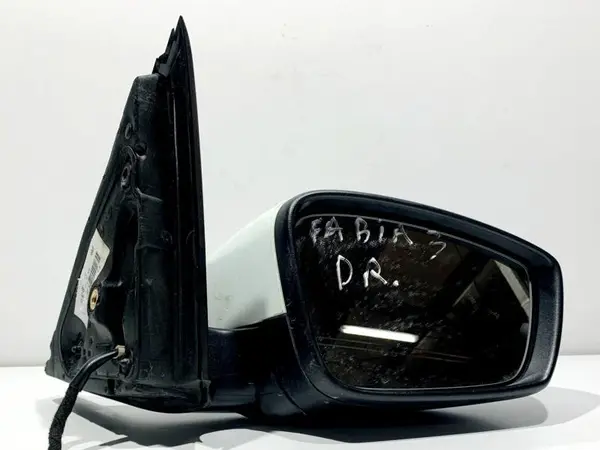 Oglinda dreapta culoare alba - lf9f 6V1857408F Skoda Fabia 3 (2014-2018)
