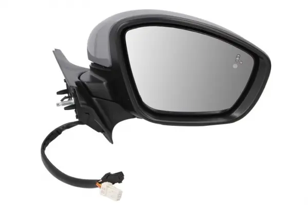Oglinda dreapta (electric, convex, cu incalzire, asistent schimbare banda, grund, rabatare electrica, cu semnalizator, cu senzor temperatura) potrivit CITROEN C3 III 12.16-09.20