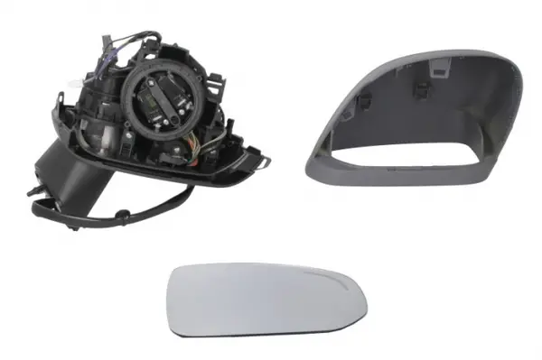 Oglinda dreapta (electric, cu memorie, convex, cu incalzire, asistent pentru schimbarea benzii, subacoperit, pliere electric, cu semnalizator, cu senzor temperatura) potrivit VOLVO XC60 II 03.17-