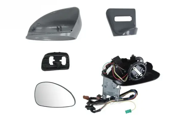 Oglinda dreapta electrica incalzita, albastra, grunduita, pliabila electrica, cu senzor temperatura CITROEN C4 I intre 2004-2009