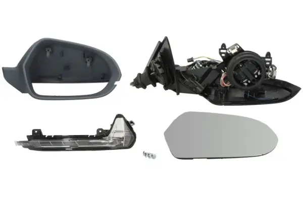Oglinda laterala Dreapta electric Da, asferice, incalzita, crom, carcasa potrivit AUDI A6 ALLROAD C7, A6 C7 -04.15