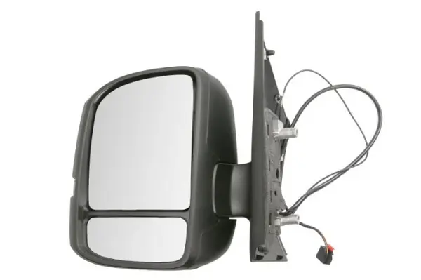 Oglinda laterala stanga (manual, convex, scurt, cu semnalizator, aerial) potrivit MAN TGE; VW CRAFTER II, GRAND CALIFORNIA 09.16-