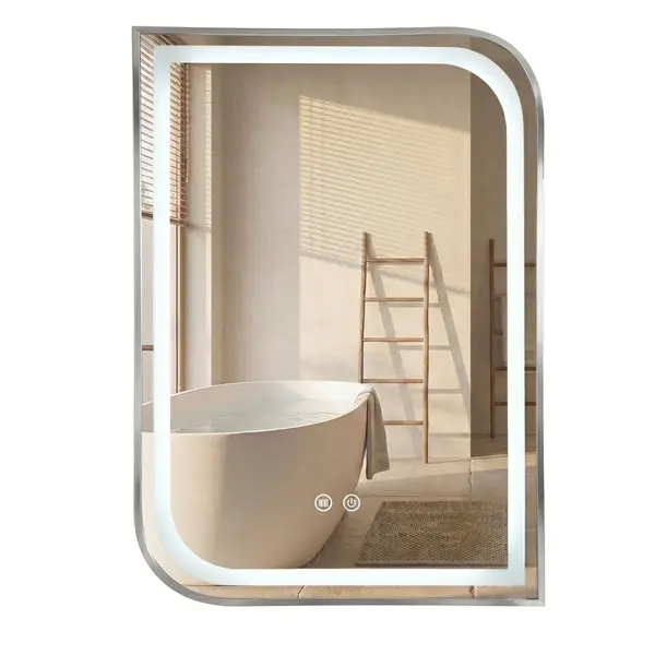 Oglindă LED ZONE 70x50 BRUSH NICKEL