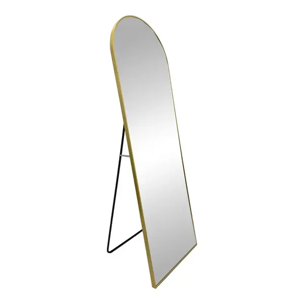 Oglinda Lorens, Pako World, Aluminiu, Auriu, 46x40x150 cm