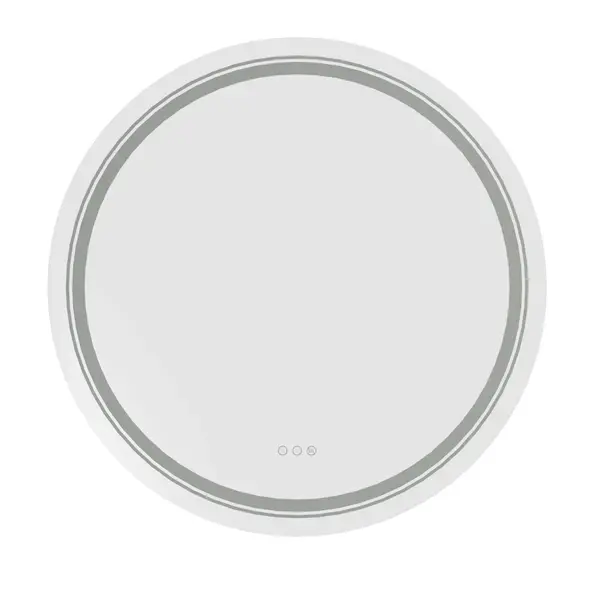 Oglinda pentru baie Dover 80 cm argintie