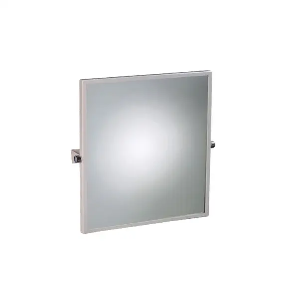 Oglinda speciala pentru persoanele cu dizabilitati cu inclinare reglabila, Thermomat, 60,7 x 65,7 cm, alb