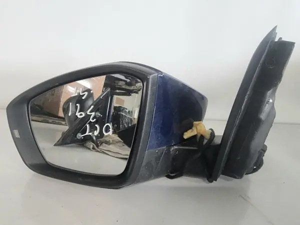 Oglinda stanga cu rabatare electrica culoare albastru - lf5a 5E1857507N Skoda Octavia 3 facelift (2017-2019)