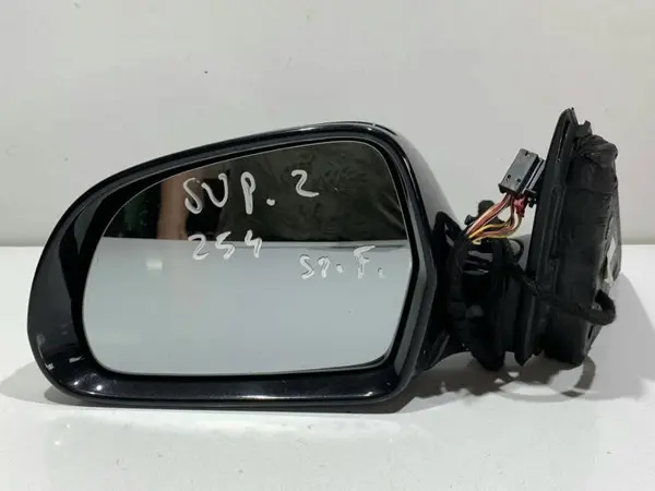 Oglinda stanga cu rabatare electrica culoare negru - lf9r Skoda Superb 2 (2008-2013)