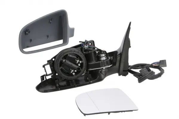 Oglinda stanga electrica, asferic, incalzita, grunduita, pliabila electric AUDI A6, A6 ALLROAD intre 2004-2011