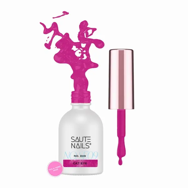 Ojă semi Saute Nails Cat Eye Effect - E09 8ml