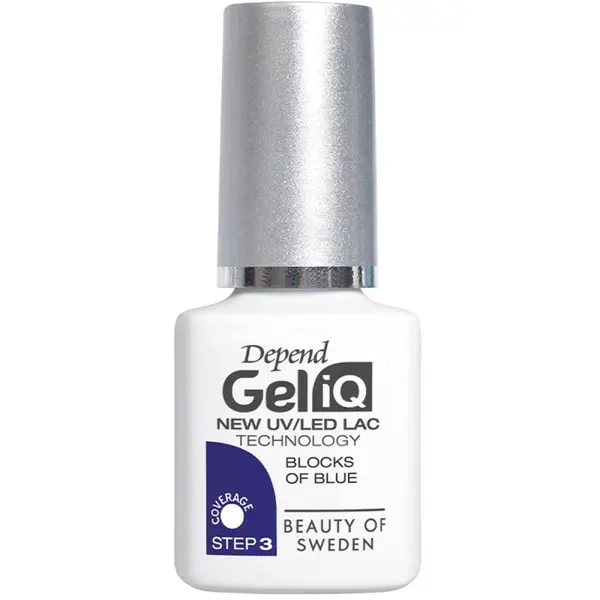 Oja Semipermanenta Depend Gel IQ UV LED, Blocks of Blue, 5 ml