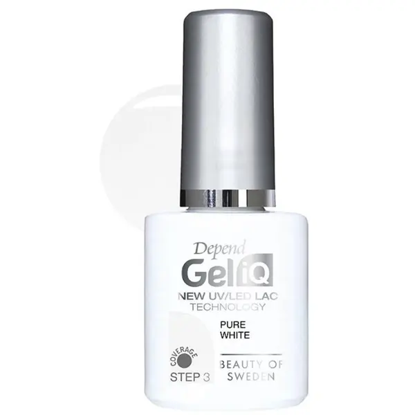 Oja Semipermanenta Depend Gel IQ UV LED, Pure White, 5 ml