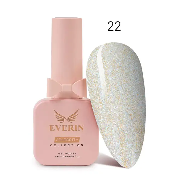Oja Semipermanentă Everin Celebrity 15 ml – 22 Crystal Shine | Luciu Intens & Strălucire