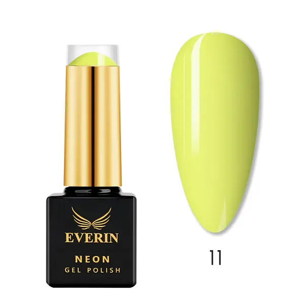 Oja Semipermanentă Everin Neon 7ml 11 - Galben Lime Neon EN-11