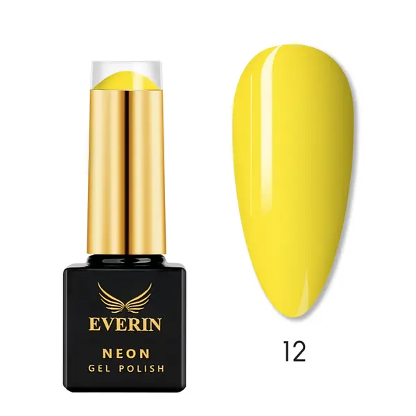 Oja Semipermanentă Everin Neon 7ml 12 - Galben Neon Intens EN-12