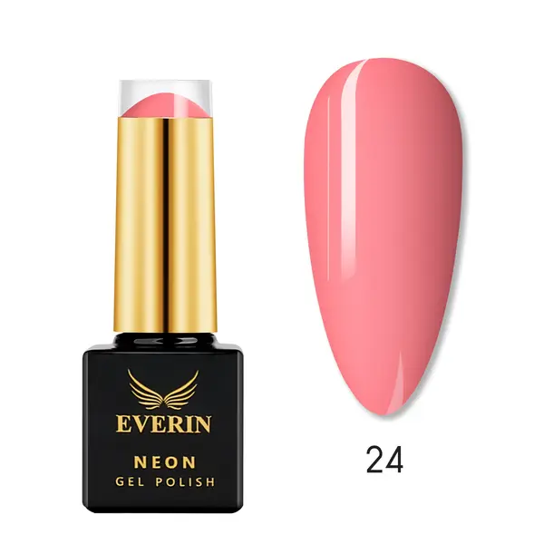 Oja Semipermanentă Everin Neon 7ml 24 - Roz Coral Neon EN-24