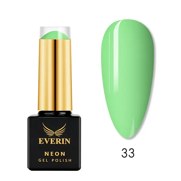Oja Semipermanentă Everin Neon 7ml 33 - Verde Mentă Neon EN-33