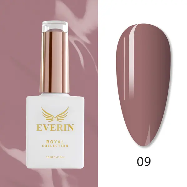 Oja Semipermanentă Everin Royal Collection 10 ml – 09 Chocolate Rose | Eleganță și Rezistență