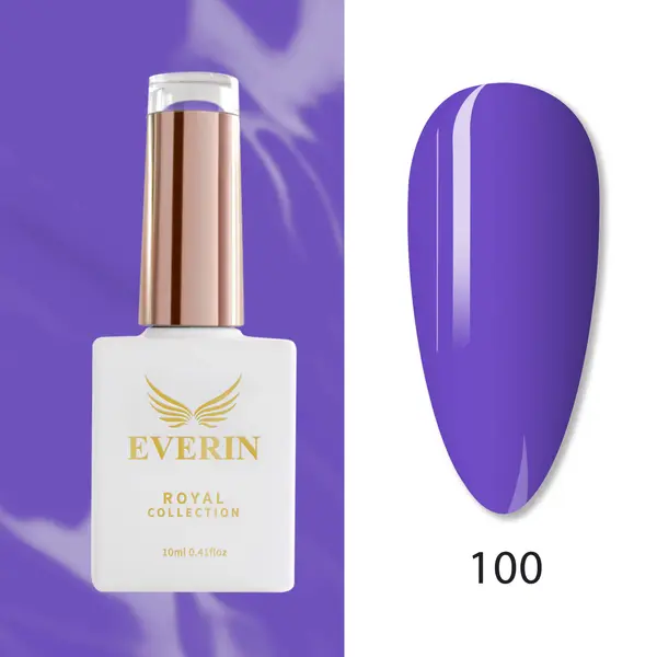 Oja Semipermanentă Everin Royal Collection 10 ml – 100 Lavender Dream | Liliac Violet Luminos