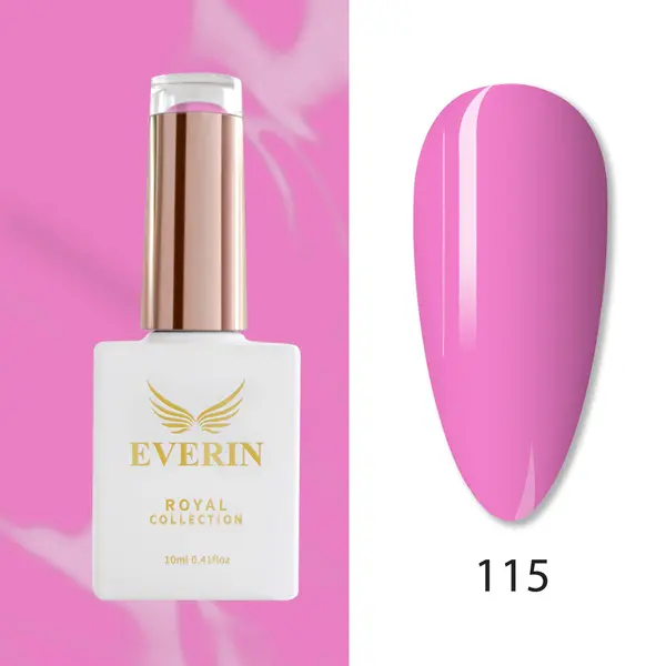 Oja Semipermanentă Everin Royal Collection 10 ml – 115 Soft Pink | Roz Pastel Luminos