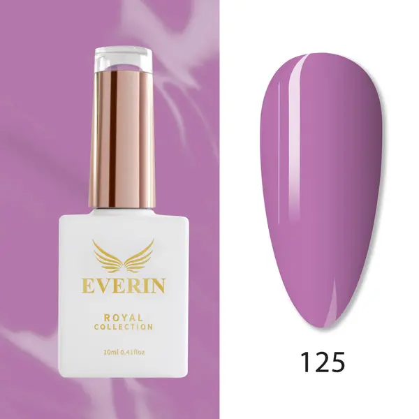 Oja Semipermanentă Everin Royal Collection 10 ml – 125 Dusty Lilac | Violet Calduț