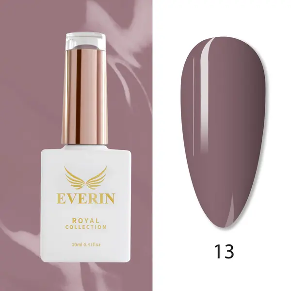 Oja Semipermanentă Everin Royal Collection 10 ml – 13 Taupe Elegance | Eleganță și Rezistență