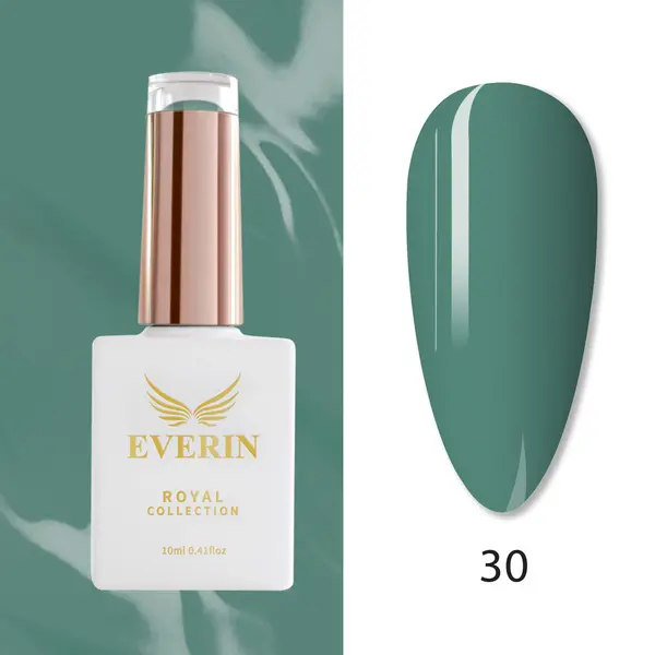 Oja Semipermanentă Everin Royal Collection 10 ml – 30 Royal Emerald Green | Verde Smarald