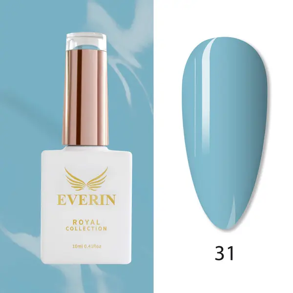 Oja Semipermanentă Everin Royal Collection 10 ml – 31 Royal Pastel Blue | Albastru Pastel