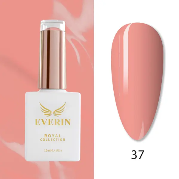 Oja Semipermanentă Everin Royal Collection 10 ml – 37 Royal Peach Rose | Roz Piersică Cald
