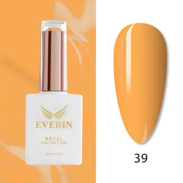 Oja Semipermanentă Everin Royal Collection 10 ml – 39 Royal Sunny Glow | Galben-Portocaliu Solar