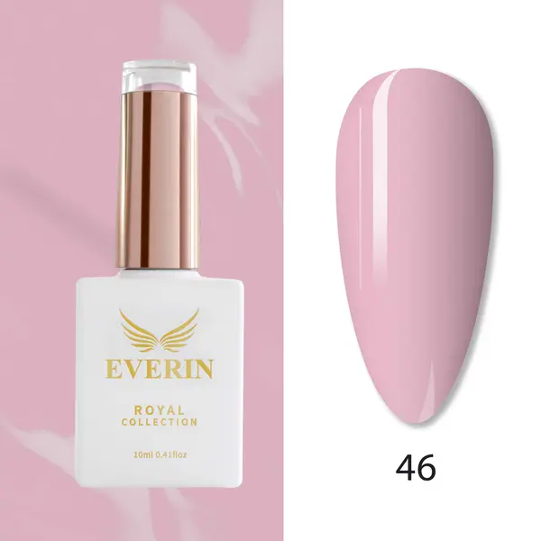 Oja Semipermanentă Everin Royal Collection 10 ml – 46 Royal Pastel Pink | Roz Pastel Feminin
