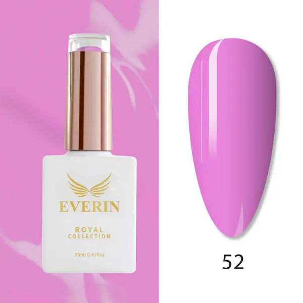 Oja Semipermanentă Everin Royal Collection 10 ml – 52 Royal Candy Pink | Roz Intens