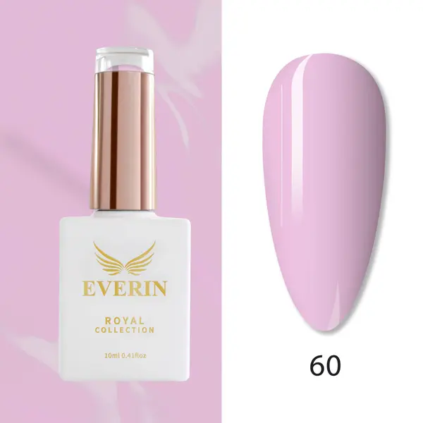 Oja Semipermanentă Everin Royal Collection 10 ml – 60 Royal Pastel Lilac | Roz Pastel Liliac