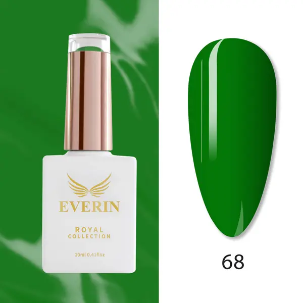 Oja Semipermanentă Everin Royal Collection 10 ml – 68 Classic Green | Verde Clasic Intens