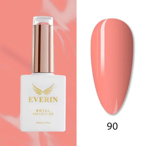 Oja Semipermanentă Everin Royal Collection 10 ml – 90 Peach Nude | Piersică Pastel Delicată
