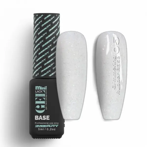 Oja semipermanenta GELlack 2M Glimmering Rubber Base Nr. 05 - 5ml