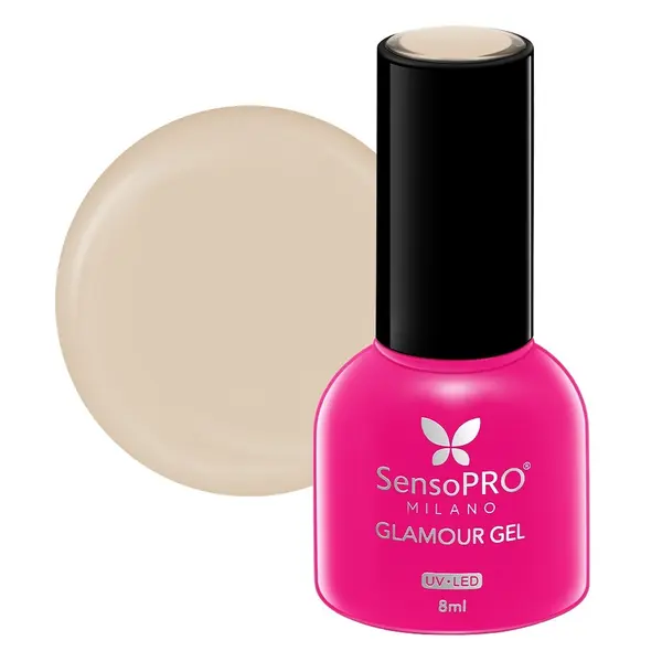 Oja Semipermanenta Glamour Gel SensoPRO Milano 8ml, Creamy Vanilla #25
