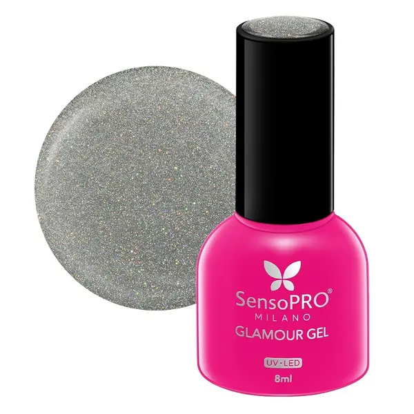 Oja Semipermanenta Glamour Gel SensoPRO Milano 8ml, Forever Diamonds #111