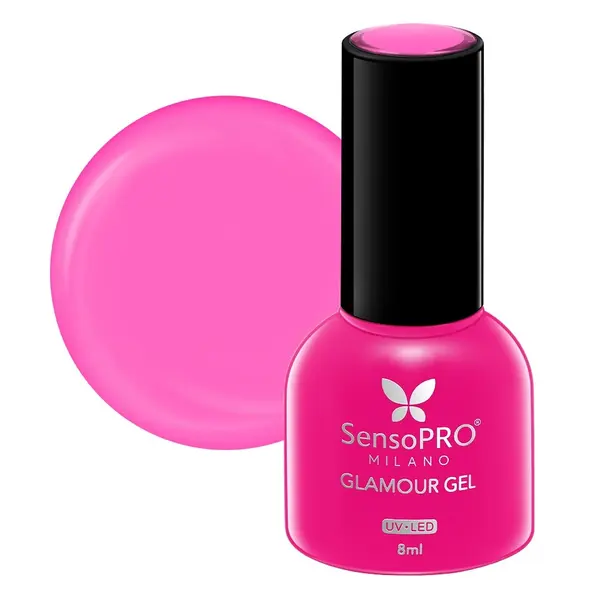 Oja Semipermanenta Glamour Gel SensoPRO Milano 8ml, Give me PINK! #52