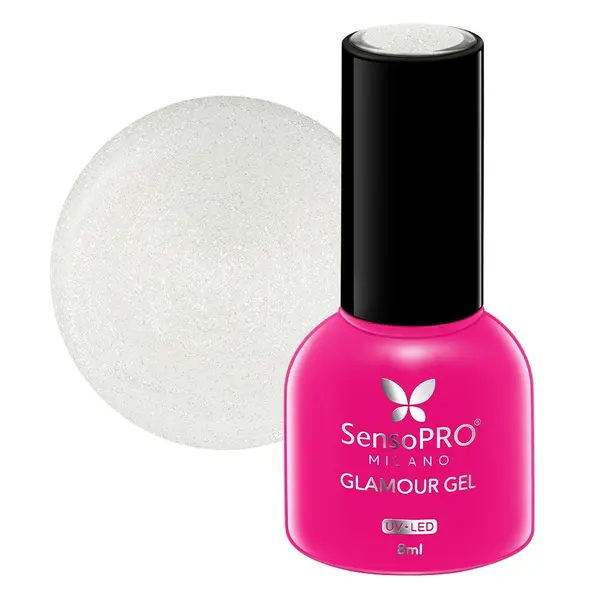 Oja Semipermanenta Glamour Gel SensoPRO Milano 8ml, Let's Glow #109