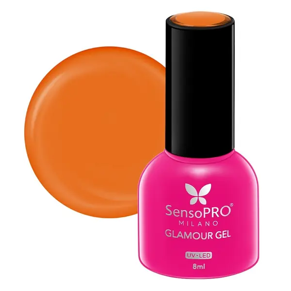 Oja Semipermanenta Glamour Gel SensoPRO Milano 8ml, Ravishing Coral #51